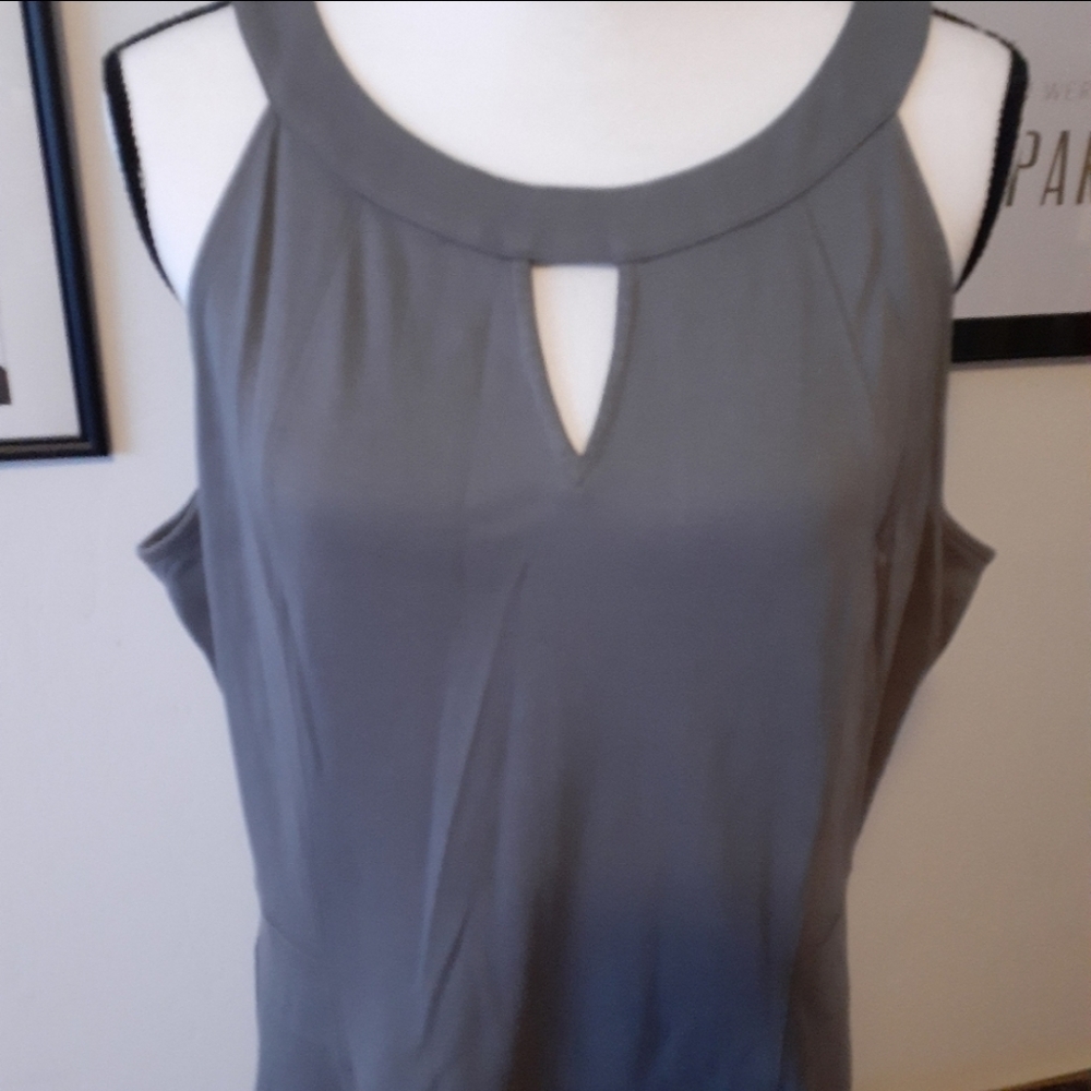 Grey New York & Company keyhole neck dress